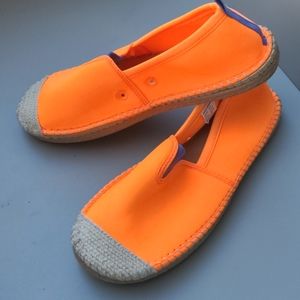 New Wonder Nation Neon Orange Water Espadrilles 4-5